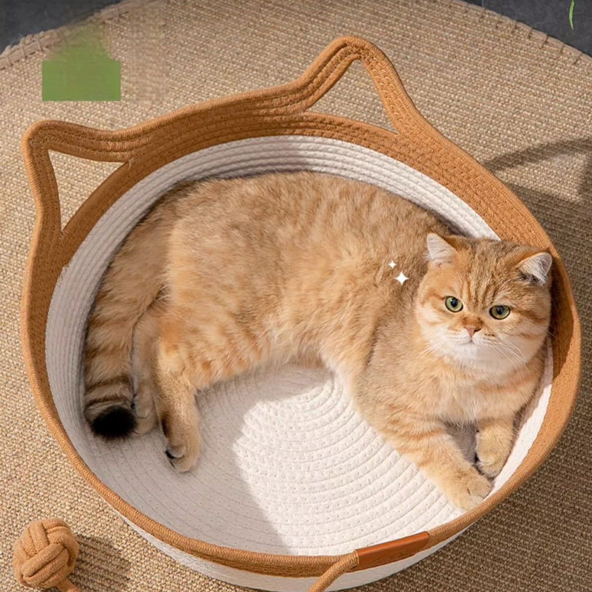 Coarse Linen Rattan Woven Four Seasons Universal Summer Cat Nest Pets Fashion