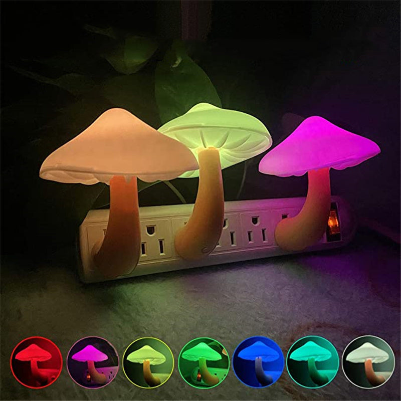 Mushroom Wall Socket Lamp PearlNestDecor.com