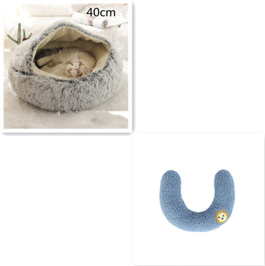 2-in-1 Plush Pet Bed Pets Fashion