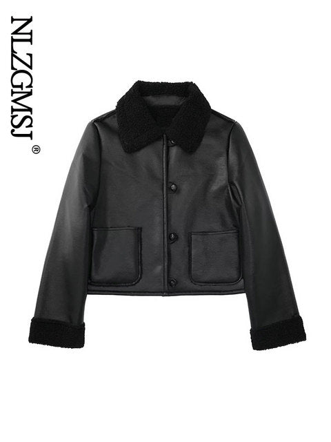 Stylish and Versatile Slim Women's Street Jackets Pi-Mart
