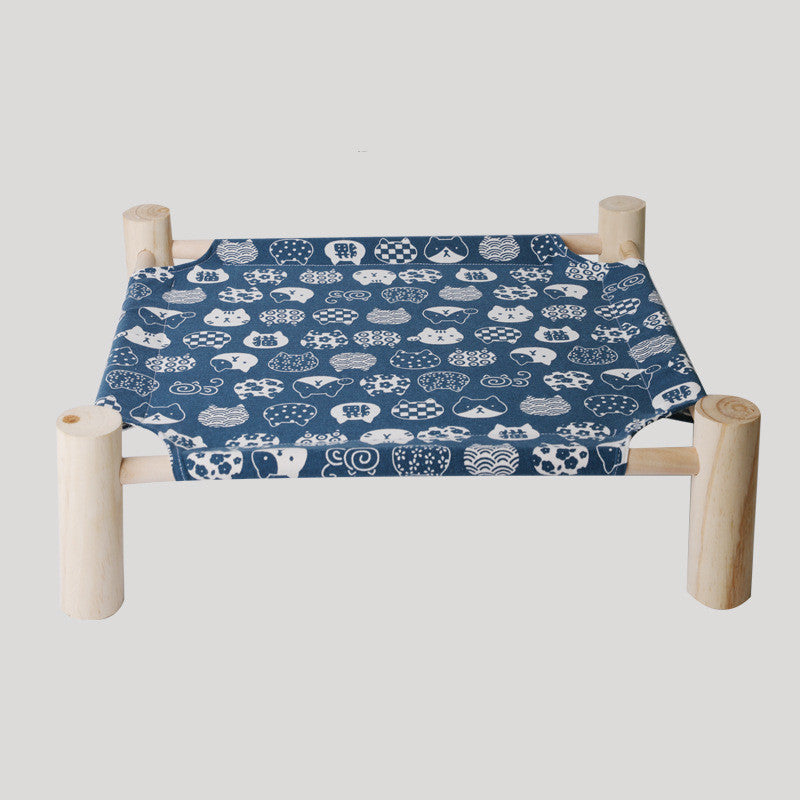 Washable Solid Wood Pet Dog Bed (Removable Cover) Best YouTube Store