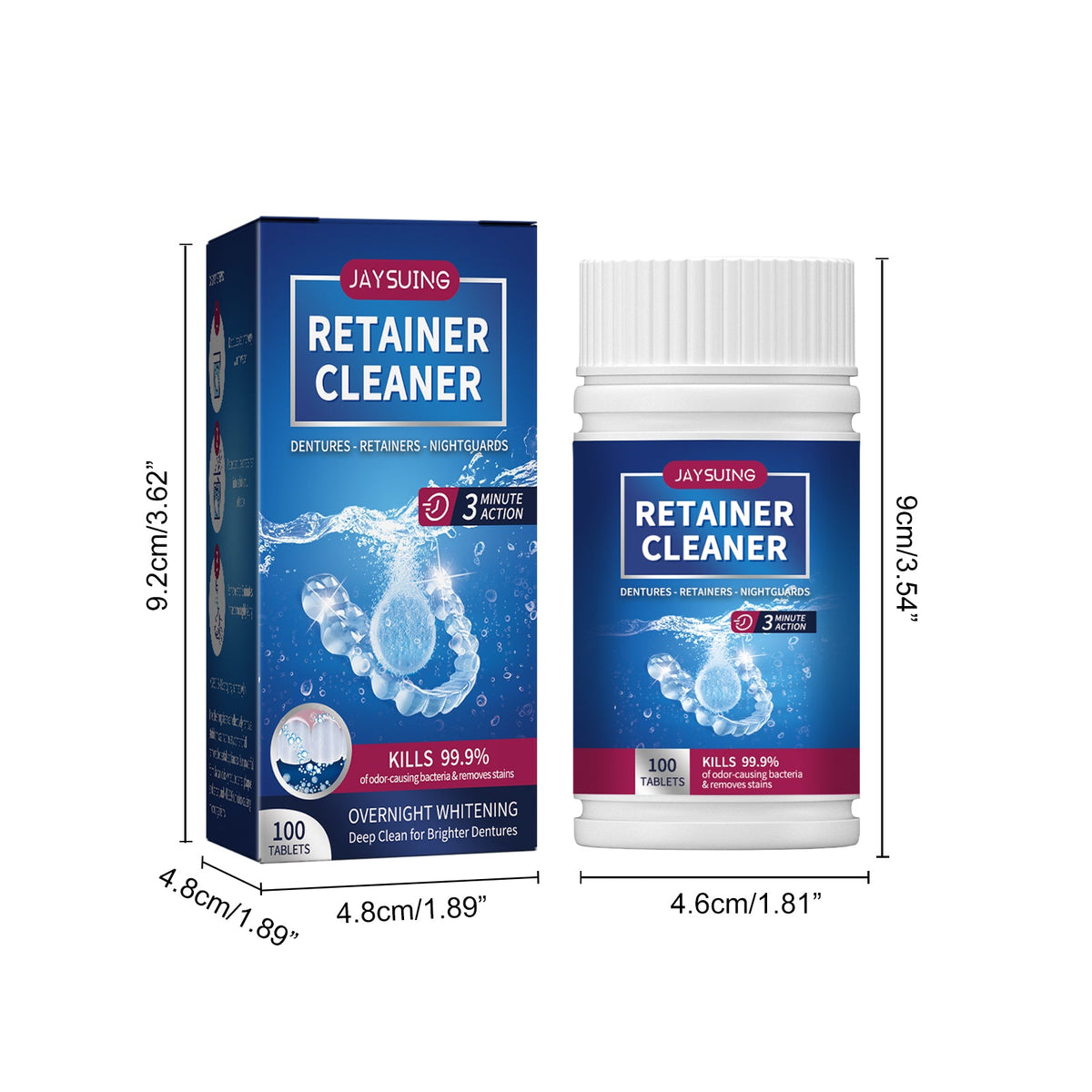 Dental Implant Cleaning Tablets 1 00 Tablets Per Box Tri Light Beauty