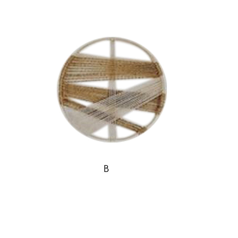 Modern Cotton Linen Woven Round Wall Decor Tapestry PearlNestDecor.com
