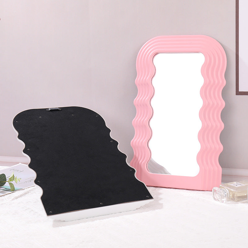 Wave Desktop Makeup Mirror for Entrance Decoration LadyShow.Store