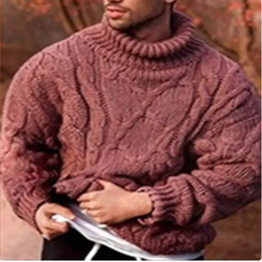 Cozy Turtleneck Knit Jacket Sweater