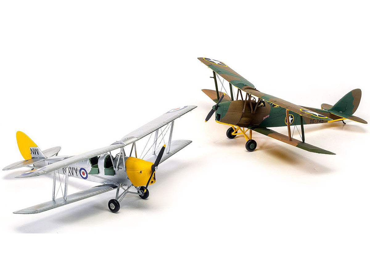 Level 2 Model Kit De Havilland Tiger Moth Aircraft with 2 Scheme Options 1/72 Plastic Model Kit by Airfix LuxuryLifeWay Online Store