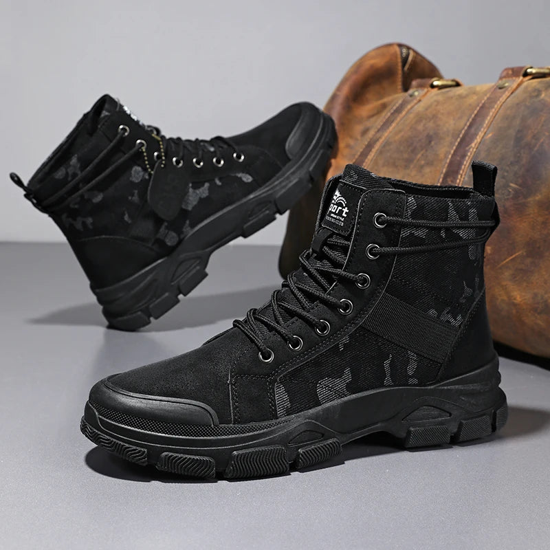 Men's Hiking Boots, Trendy and Versatile Running Shoes, Modern Sports-Style Design Outdoor Hiking Boots, Mountaineering Hiking Boots Pi-Mart