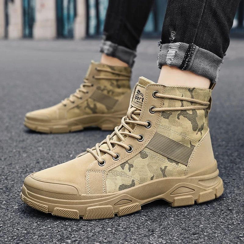 Men's Hiking Boots, Trendy and Versatile Running Shoes, Modern Sports-Style Design Outdoor Hiking Boots, Mountaineering Hiking Boots Pi-Mart