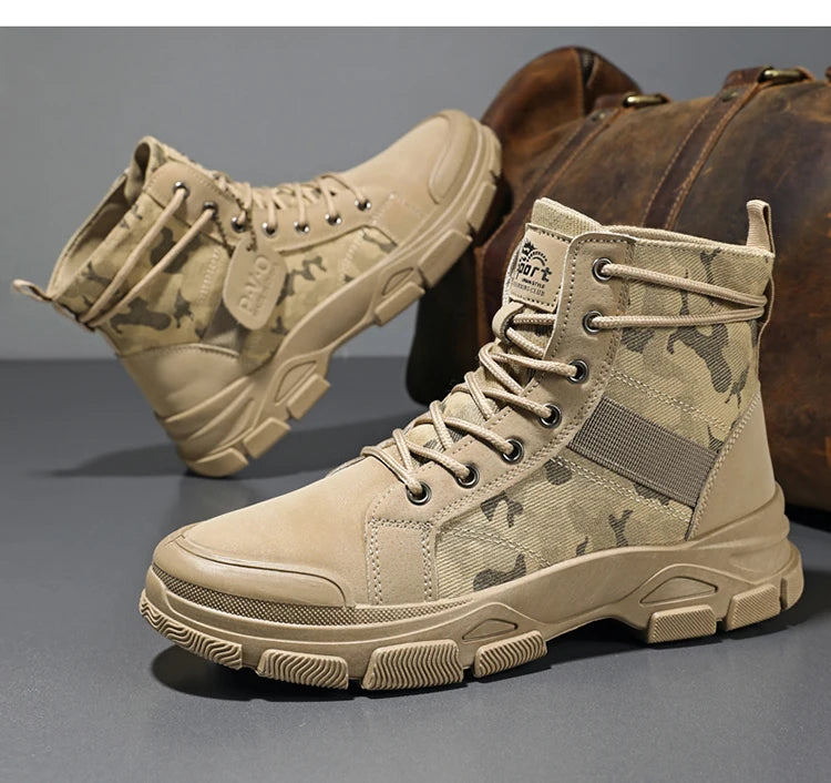 Men's Hiking Boots, Trendy and Versatile Running Shoes, Modern Sports-Style Design Outdoor Hiking Boots, Mountaineering Hiking Boots Pi-Mart
