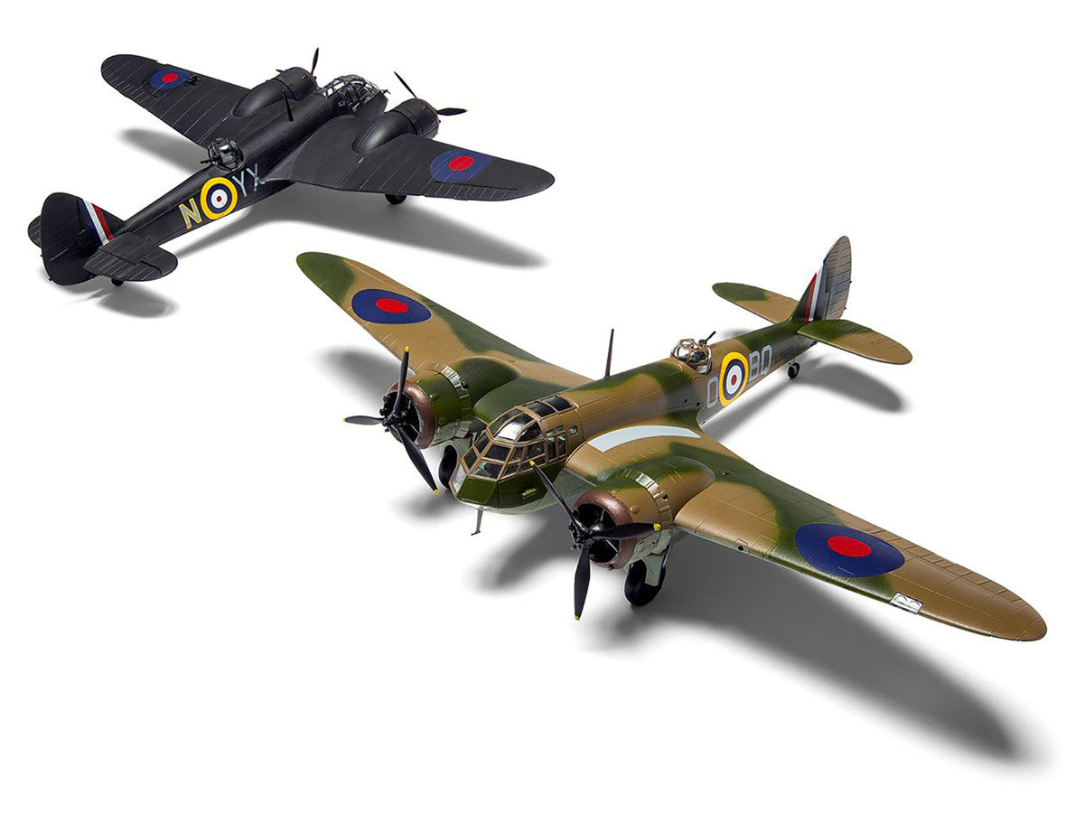 Level 2 Model Kit Bristol Blenheim Mk.IF Aircraft with 2 Scheme Options 1/72 Plastic Model Kit by Airfix LuxuryLifeWay Online Store