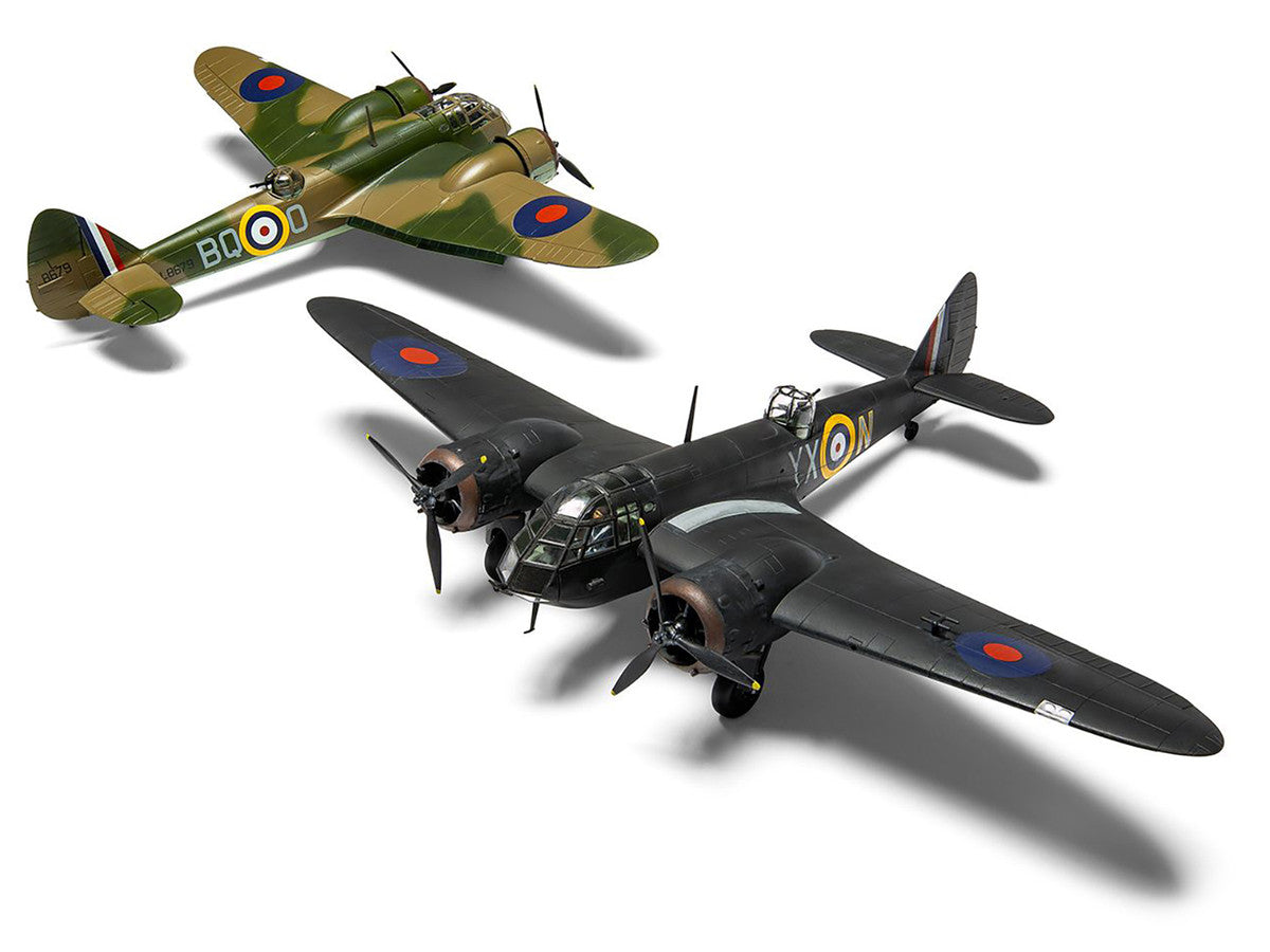 Level 2 Model Kit Bristol Blenheim Mk.IF Aircraft with 2 Scheme Options 1/72 Plastic Model Kit by Airfix LuxuryLifeWay Online Store