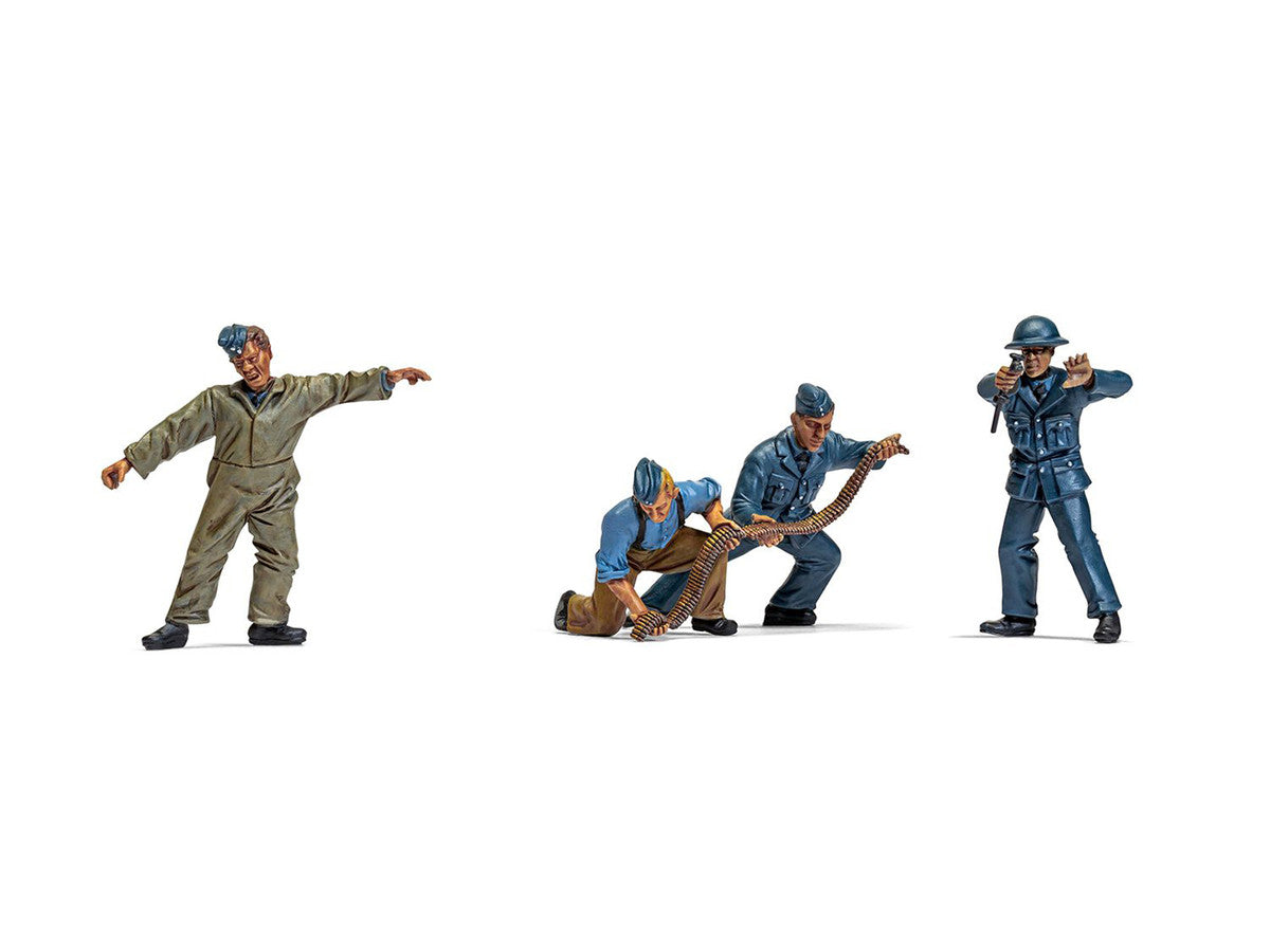 Level 1 Model Kit WWII RAF Ground Crew Figure and Accessory Set 1/48 Plastic Model Kit by Airfix LuxuryLifeWay Online Store