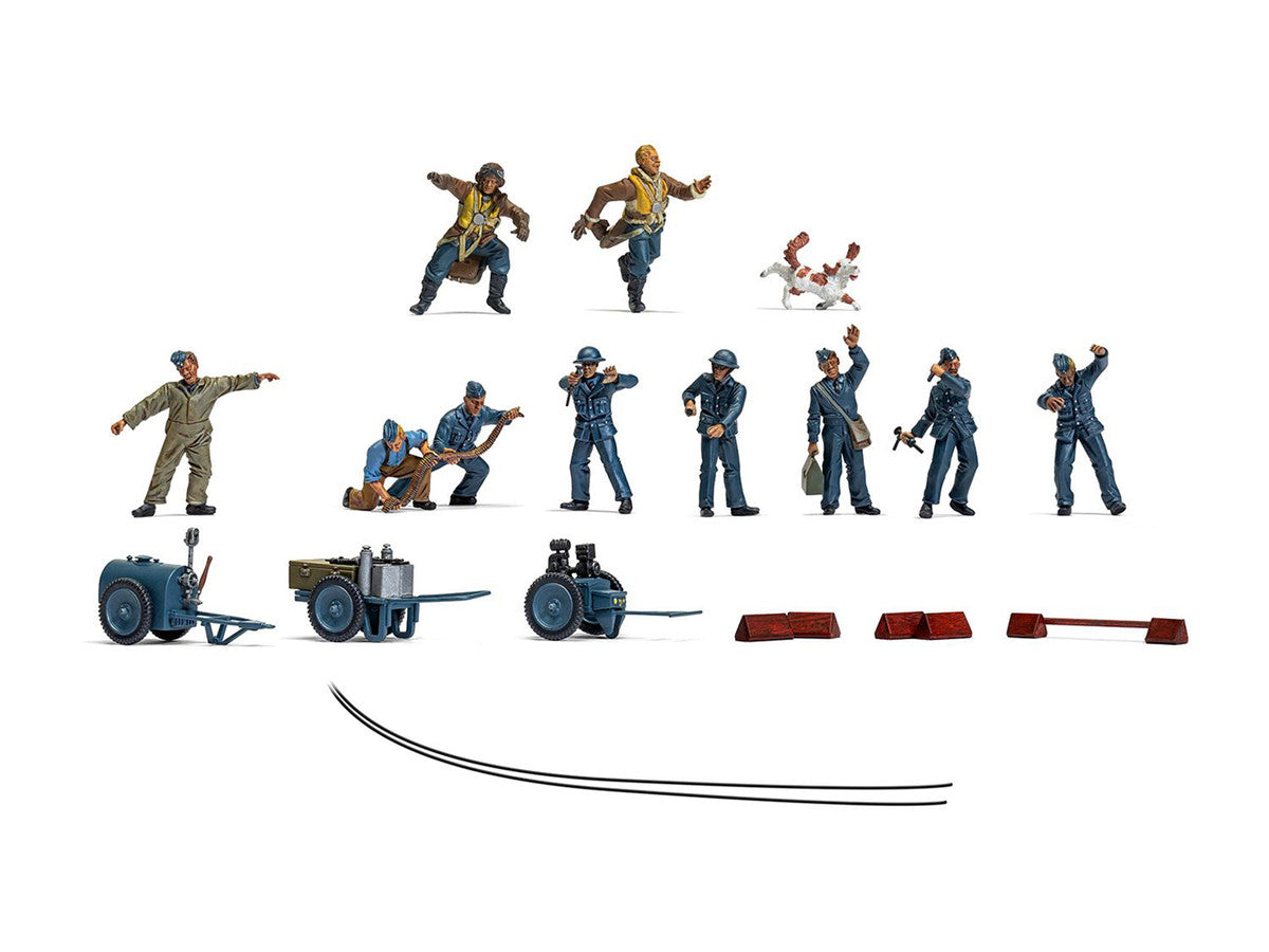 Level 1 Model Kit WWII RAF Ground Crew Figure and Accessory Set 1/48 Plastic Model Kit by Airfix LuxuryLifeWay Online Store