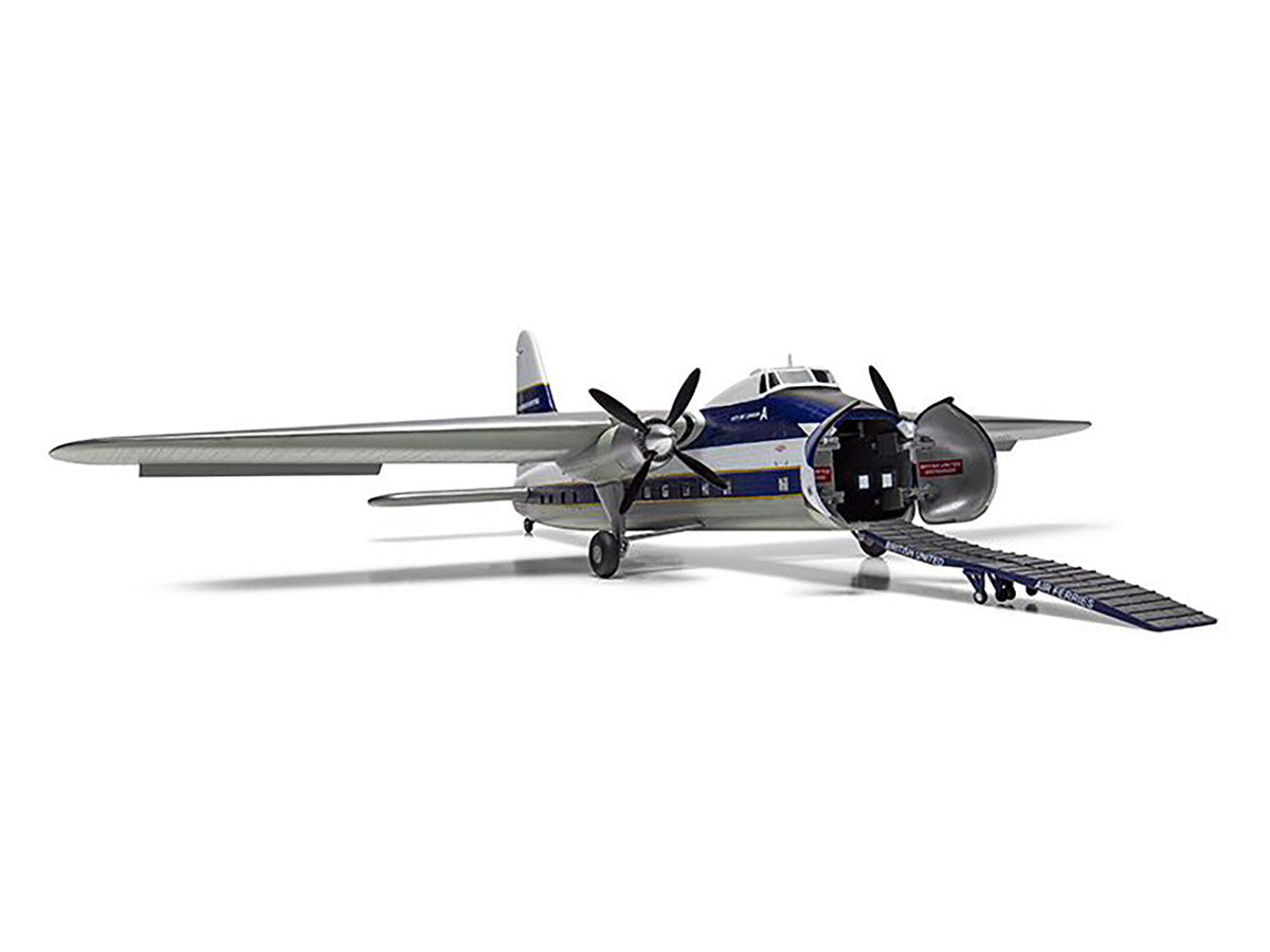 Level 2 Model Kit Bristol Superfreighter Freighter Aircraft "British United Air Ferries (BUAF)" 1/72 Plastic Model Kit by Airfix LuxuryLifeWay Online Store