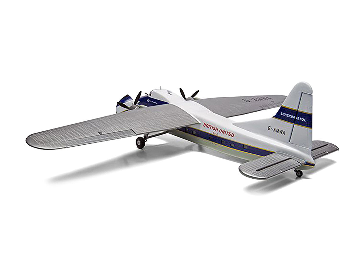 Level 2 Model Kit Bristol Superfreighter Freighter Aircraft "British United Air Ferries (BUAF)" 1/72 Plastic Model Kit by Airfix LuxuryLifeWay Online Store
