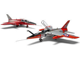 Level 2 Model Kit Folland Gnat T.1 Fighter Aircraft with 2 Scheme Options 1/48 Plastic Model Kit by Airfix LuxuryLifeWay Online Store