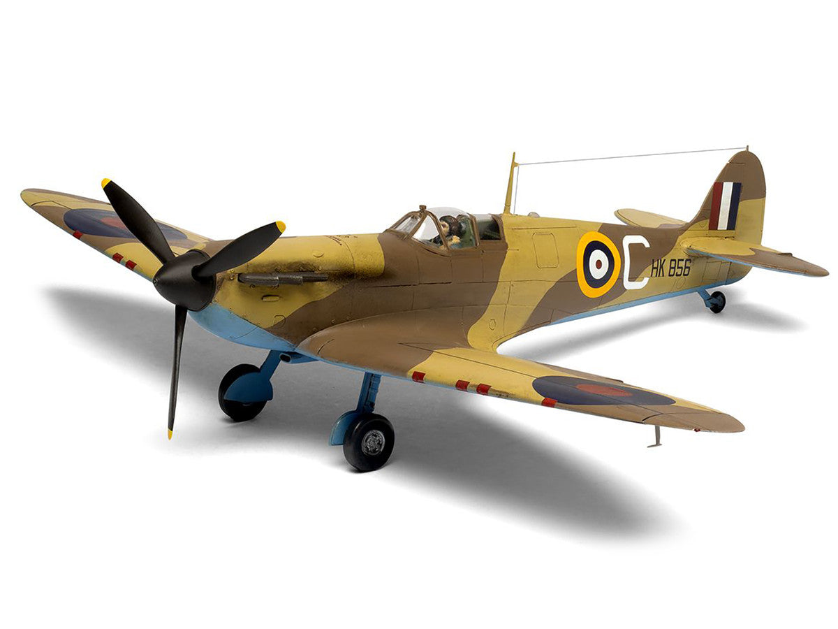 Level 2 Model Kit Supermarine Spitfire Mk.I Fighter Aircraft with 3 Scheme Options 1/48 Plastic Model Kit by Airfix LuxuryLifeWay Online Store