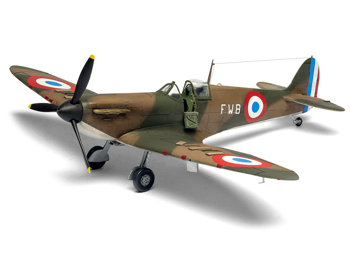 Level 2 Model Kit Supermarine Spitfire Mk.I Fighter Aircraft with 3 Scheme Options 1/48 Plastic Model Kit by Airfix LuxuryLifeWay Online Store