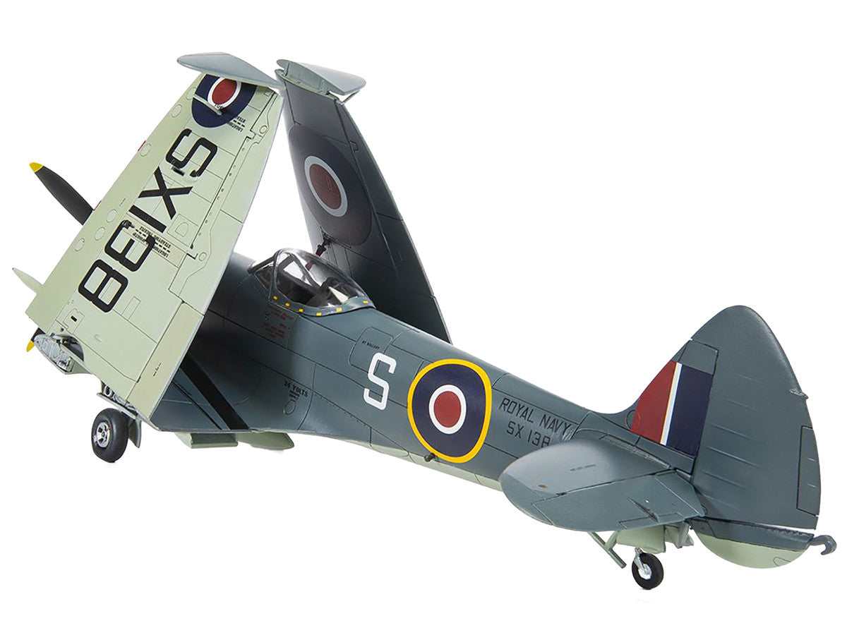 Level 3 Model Kit Supermarine Seafire F.XVII Fighter Aircraft with 3 Scheme Options 1/48 Plastic Model Kit by Airfix LuxuryLifeWay Online Store