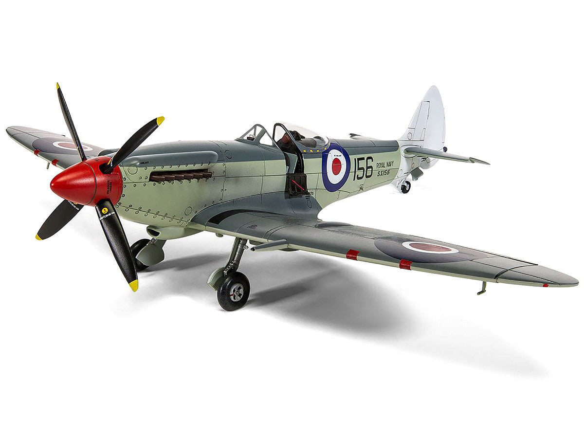 Level 3 Model Kit Supermarine Seafire F.XVII Fighter Aircraft with 3 Scheme Options 1/48 Plastic Model Kit by Airfix LuxuryLifeWay Online Store