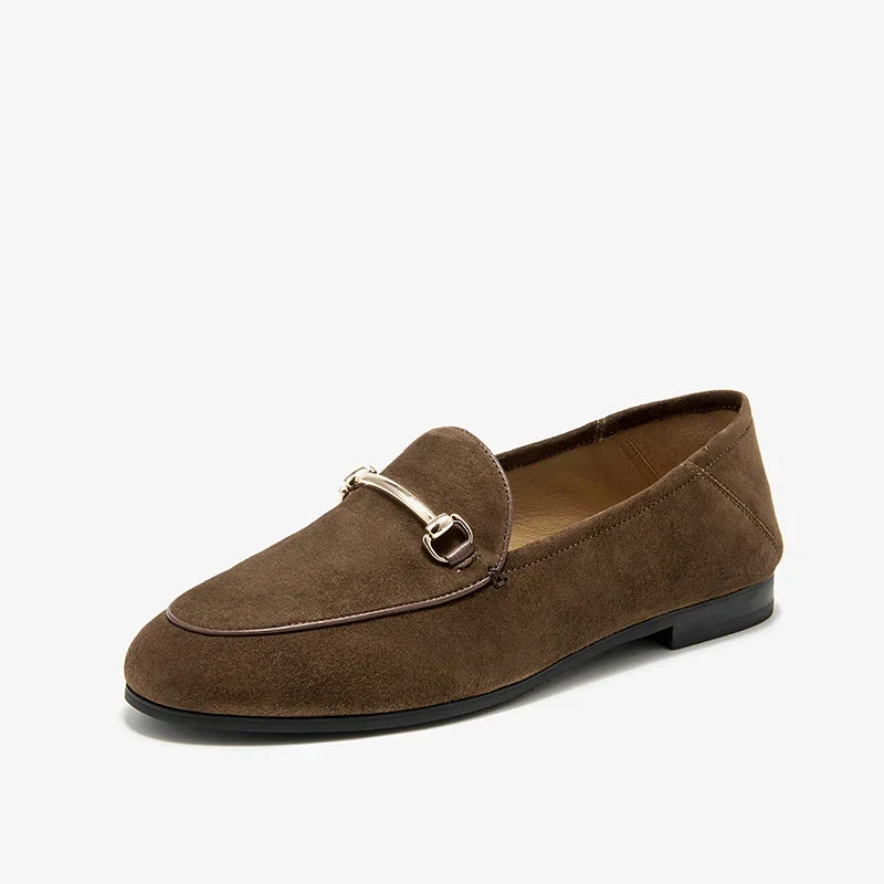 BEAUTODAY Dress Shoes Women Loafers Cow Leather Sheepskin Rubber Formal Business Suit Ladies 2025 Spring Autumn Handmade 27171 LadyShow.Store