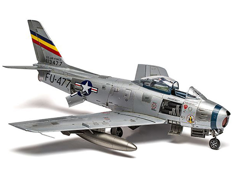 Level 2 Model Kit North American F-86F Sabre Aircraft with 2 Scheme Options 1/48 Plastic Model Kit by Airfix LuxuryLifeWay Online Store