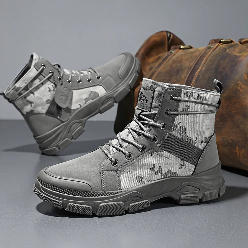 Men's Hiking Boots, Trendy and Versatile Running Shoes, Modern Sports-Style Design Outdoor Hiking Boots, Mountaineering Hiking Boots Pi-Mart