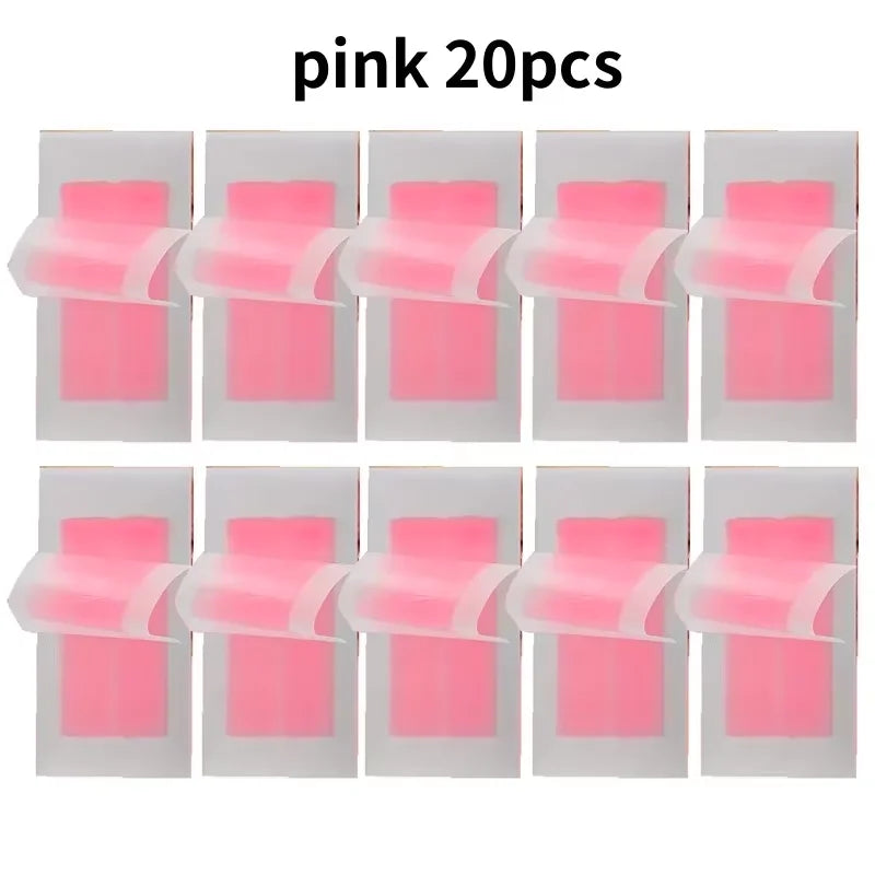 6/20PCS Hair Removal Wax Strips, Cold Wax Paper for Face, Arm, Leg & Body, Skin-Friendly, Long-Lasting, Unisex, Certified Tri Light Beauty