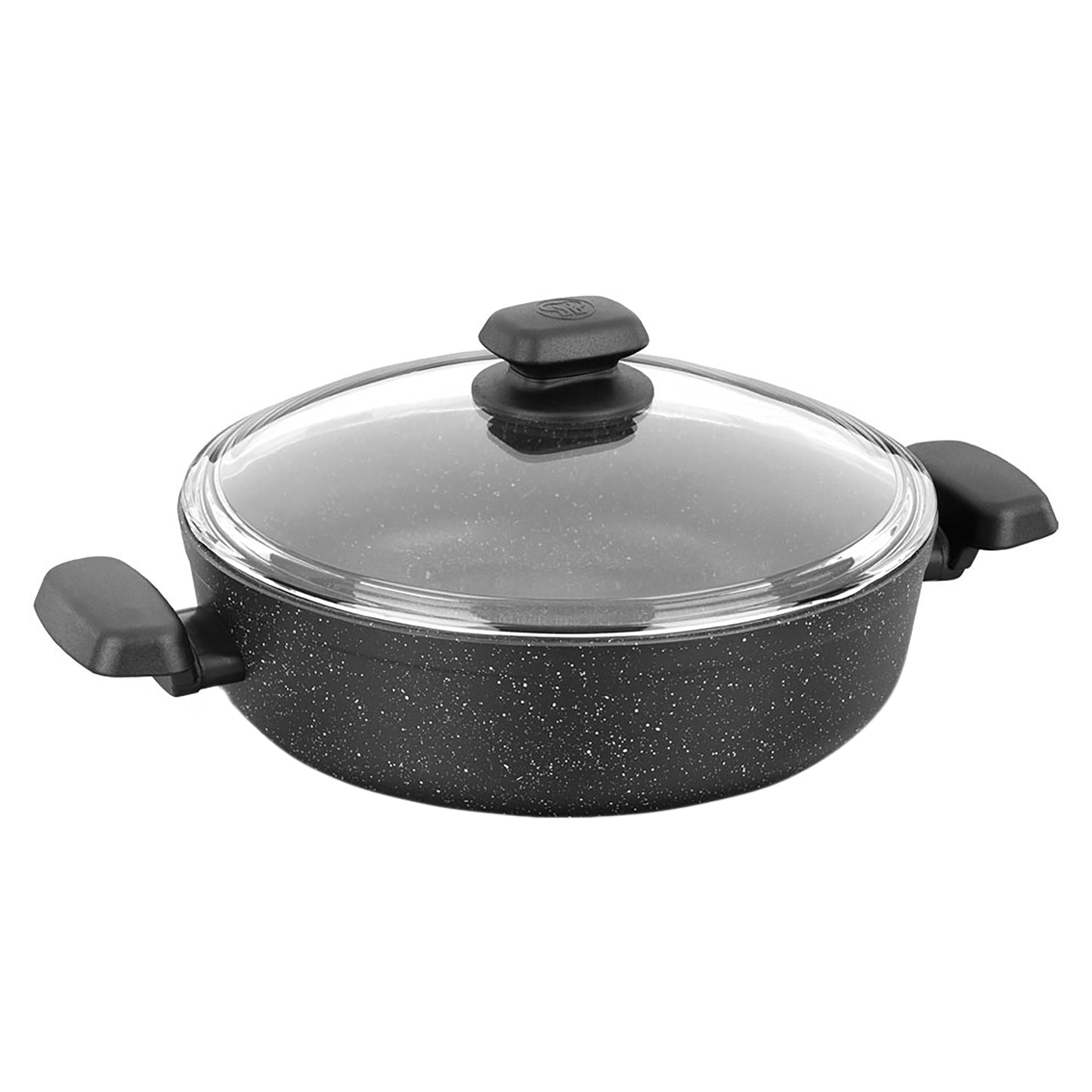 Korkmaz Ornella 2 Piece 4 Liter Aluminum Nonstick Low Casserole Dish with Lid LuxuryLifeWay Online Store