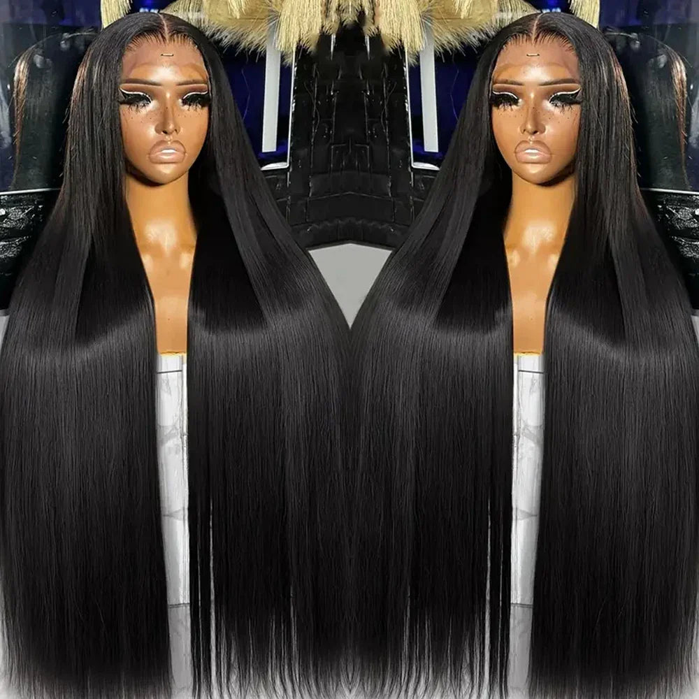 Straight Lace Front Wigs Human Hair 250% Density 13x4 Full Frontal Transparent HD Lace Wig Glueless Wigs 13x6 Lace Frontal Wigs LadyShow.Store