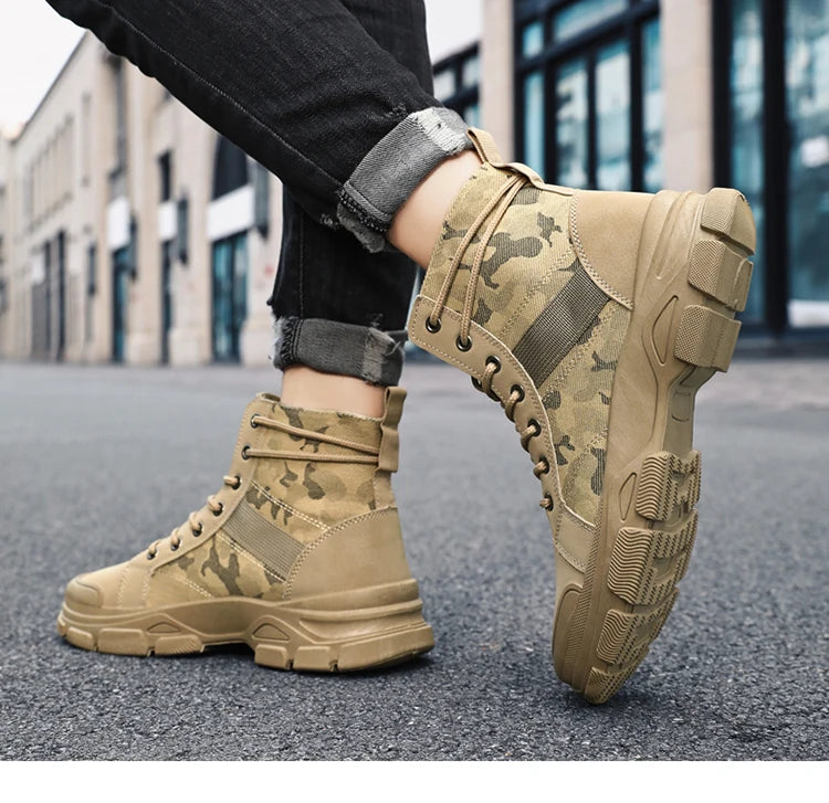 Men's Hiking Boots, Trendy and Versatile Running Shoes, Modern Sports-Style Design Outdoor Hiking Boots, Mountaineering Hiking Boots Pi-Mart