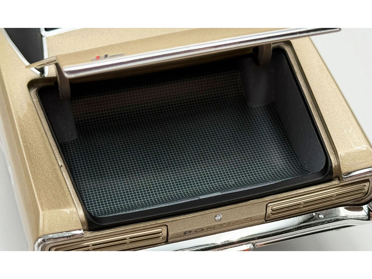 1966 Pontiac GTO "Car Craft Magazine Test Car" Gold Metallic with Black Top and Graphics Limited Edition to 300 pieces Worldwide 1/18 Diecast Model Car by ACME LuxuryLifeWay Online Store
