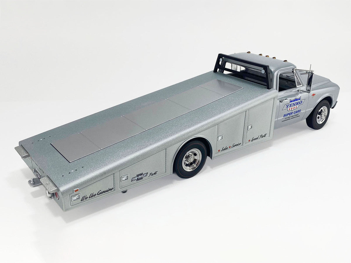 1967 Chevrolet C-30 Ramp Truck "Yenko Super Cars" Silver Metallic Limited Edition to 248 pieces Worldwide 1/18 Diecast Model Car by ACME LuxuryLifeWay Online Store