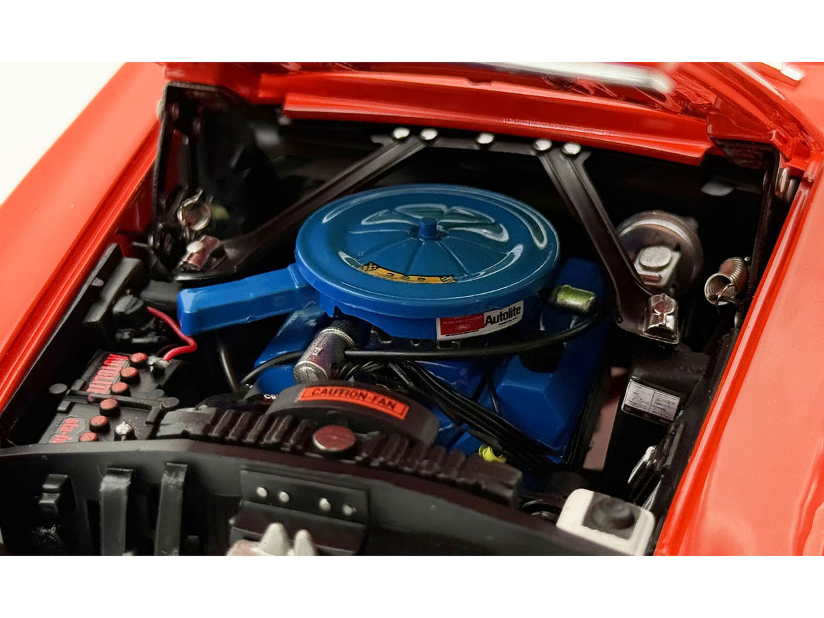 1969 Ford Mustang Limited Edition 600 Flower Power Red Limited Edition to 300 pieces Worldwide 1/18 Diecast Model Car by ACME LuxuryLifeWay Online Store