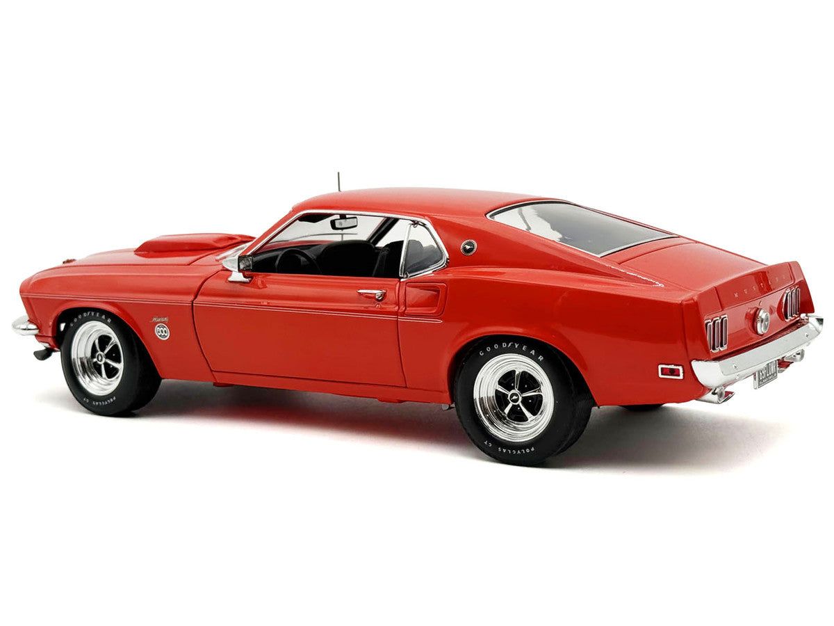 1969 Ford Mustang Limited Edition 600 Flower Power Red Limited Edition to 300 pieces Worldwide 1/18 Diecast Model Car by ACME LuxuryLifeWay Online Store