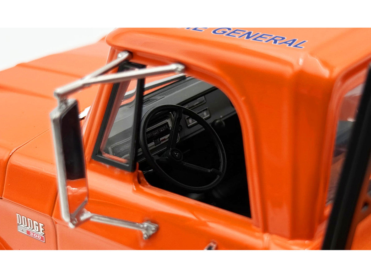 1970 Dodge D-300 Ramp Truck #01 "The General" Orange Limited Edition to 852 pieces Worldwide 1/18 Diecast Model Car by ACME LuxuryLifeWay Online Store