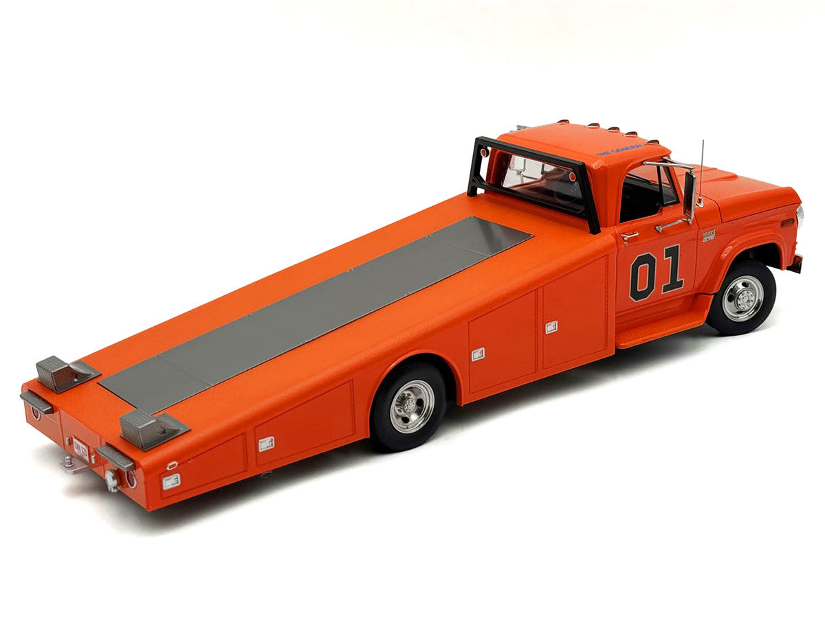 1970 Dodge D-300 Ramp Truck #01 "The General" Orange Limited Edition to 852 pieces Worldwide 1/18 Diecast Model Car by ACME LuxuryLifeWay Online Store