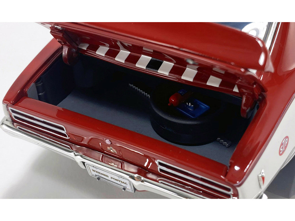 1968 Pontiac Firebird "First Ram Air II - Weidner Pontiac" White and Red with Stripes Limited Edition to 306 pieces Worldwide 1/18 Diecast Model Car by ACME LuxuryLifeWay Online Store