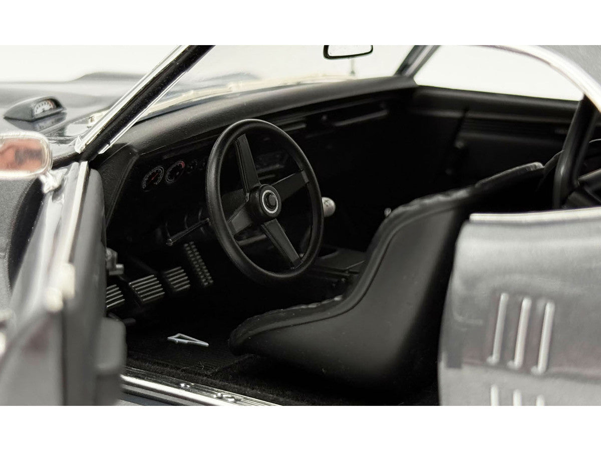 1968 Pontiac Firebird Street Fighter "Silver Bird" Gun Metal Gray Metallic Limited Edition to 400 pieces Worldwide 1/18 Diecast Model Car by ACME LuxuryLifeWay Online Store