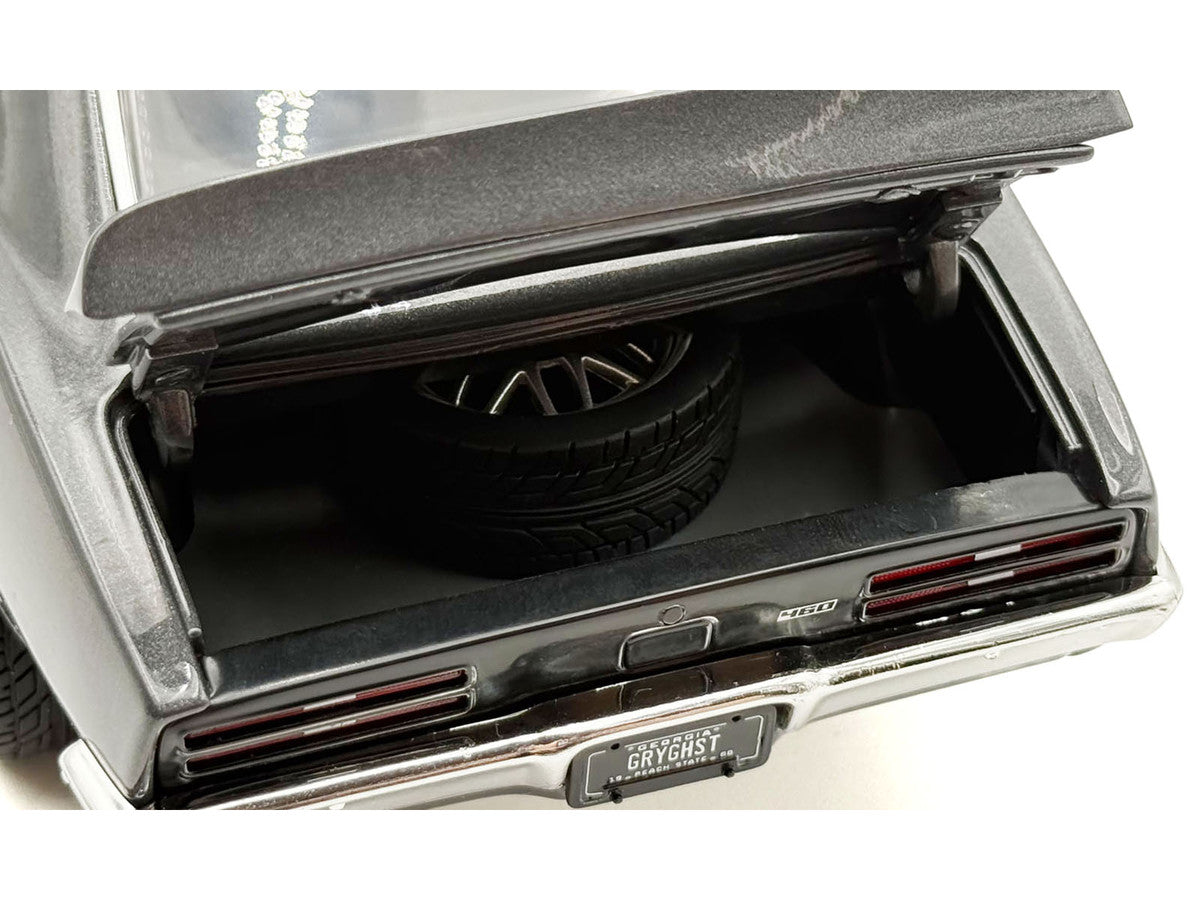 1968 Pontiac Firebird Street Fighter "Silver Bird" Gun Metal Gray Metallic Limited Edition to 400 pieces Worldwide 1/18 Diecast Model Car by ACME LuxuryLifeWay Online Store