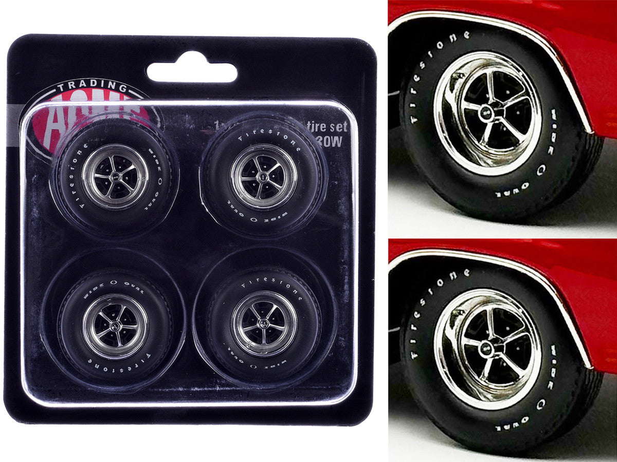 "Super Sport" Wheel and Tire Set of 4 pieces from "1970 Chevrolet Chevelle SS" for 1/18 Scale Models by ACME LuxuryLifeWay Online Store