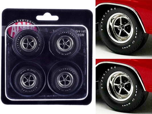 "Super Sport" Wheel and Tire Set of 4 pieces from "1970 Chevrolet Chevelle SS" for 1/18 Scale Models by ACME LuxuryLifeWay Online Store
