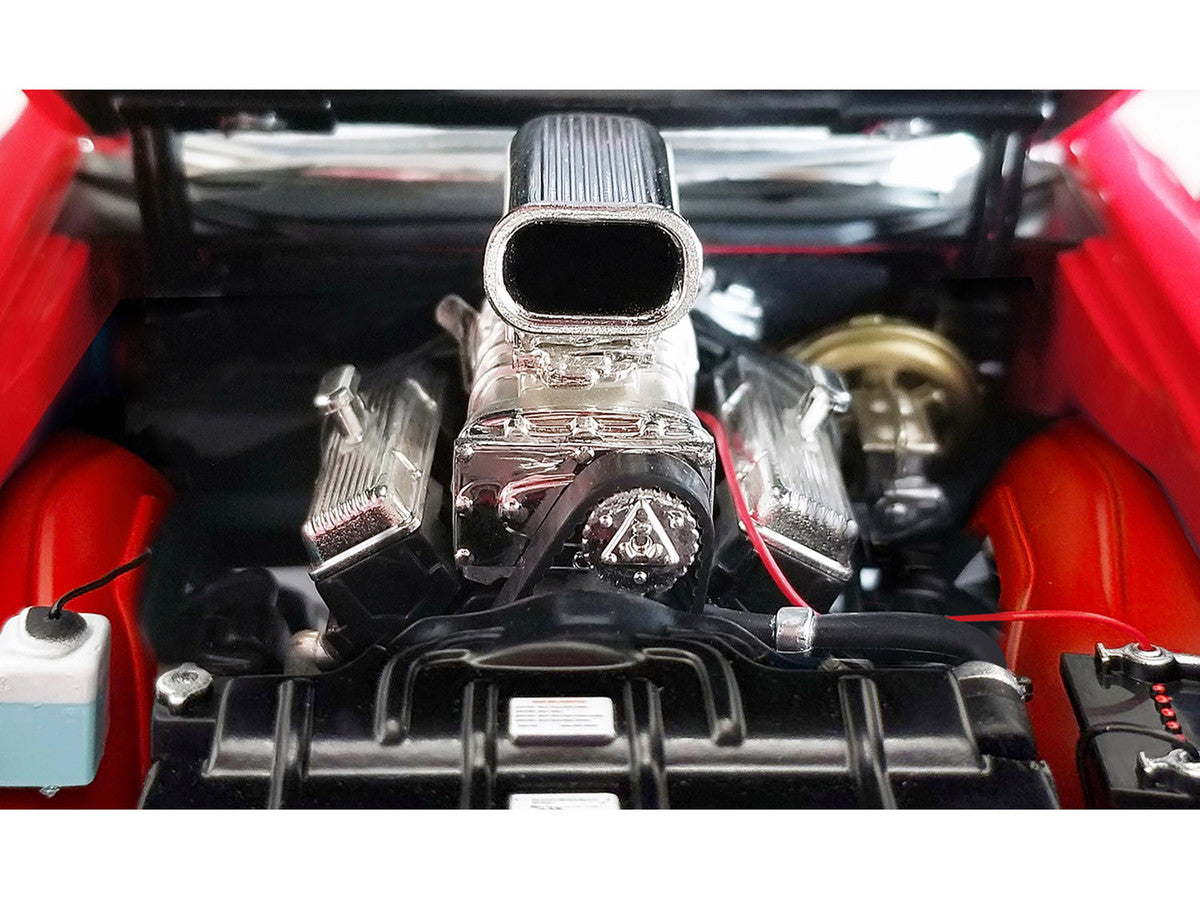 1970 Oldsmobile 442 W30 "W-Machine - Drag Outlaws" Red with White Stripes Limited Edition to 300 pieces Worldwide 1/18 Diecast Model Car by ACME LuxuryLifeWay Online Store