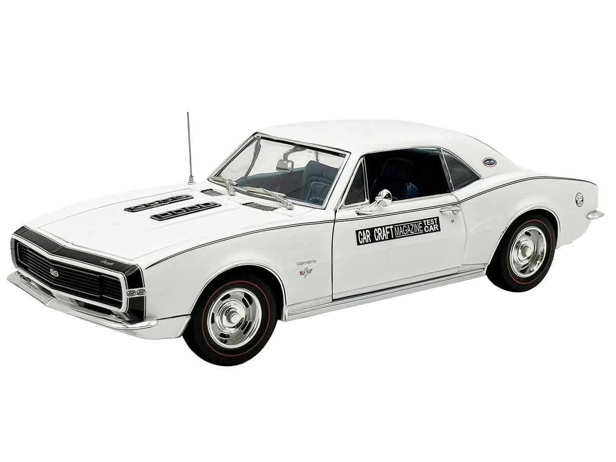 1967 Chevrolet Camaro RS/SS "Car Craft Test Car" White Limited Edition to 180 pieces Worldwide 1/18 Diecast Model Car by ACME LuxuryLifeWay Online Store