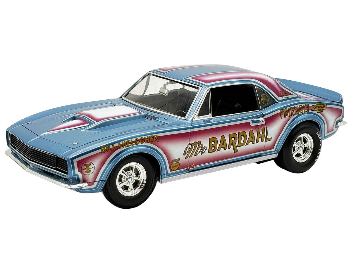 1967 Chevrolet Camaro "Mr. Bardahl Drag Car" Blue Metallic with Red and White Graphics Limited Edition to 312 pieces Worldwide 1/18 Diecast Model Car by ACME LuxuryLifeWay Online Store