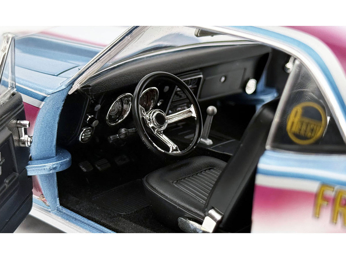 1967 Chevrolet Camaro "Mr. Bardahl Drag Car" Blue Metallic with Red and White Graphics Limited Edition to 312 pieces Worldwide 1/18 Diecast Model Car by ACME LuxuryLifeWay Online Store
