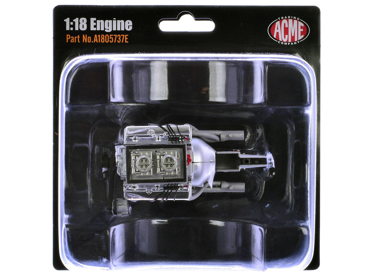 ZL-1 427 Engine and Transmission Replica from "1969 Chevrolet Camaro ZL-1" 1/18 Model by ACME LuxuryLifeWay Online Store