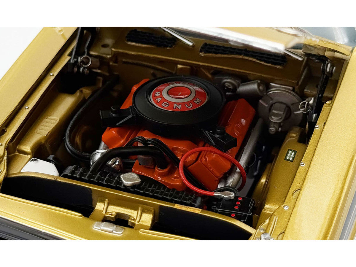 1971 Dodge Challenger R/T GY8 Gold Metallic with Black Stripes and Black Vinyl Top Limited Edition to 360 pieces Worldwide 1/18 Diecast Model Car by ACME LuxuryLifeWay Online Store