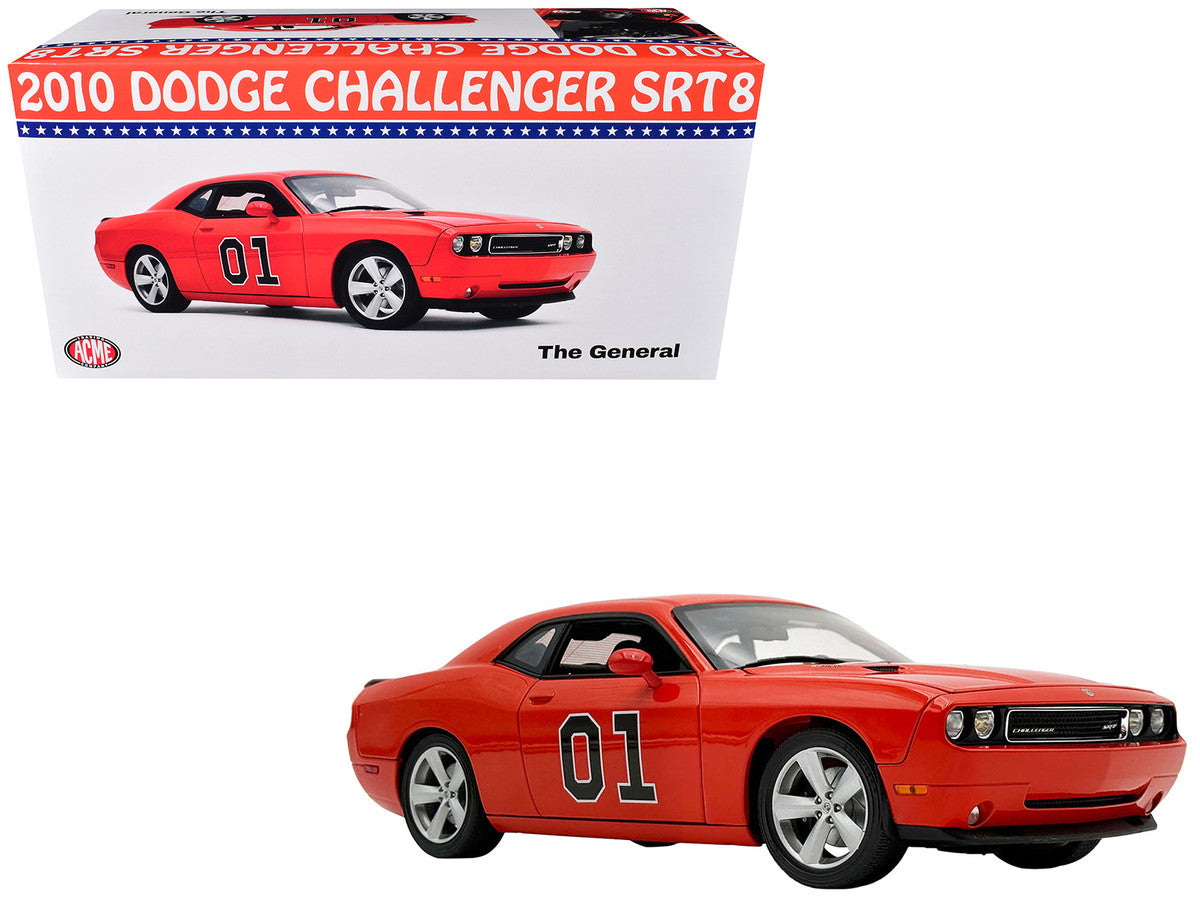 2010 Dodge Challenger SRT8 #01 "The General" Orange Limited Edition to 510 pieces Worldwide 1/18 Diecast Model Car by ACME LuxuryLifeWay Online Store