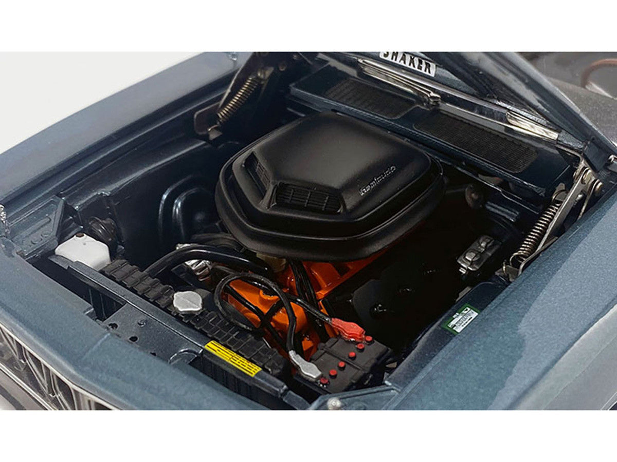 1971 Plymouth HEMI Cuda Convertible Winchester Gray with Black Soft Top Limited Edition to 354 pieces Worldwide 1/18 Diecast Model Car by ACME LuxuryLifeWay Online Store